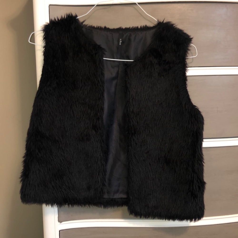 Black Fur Sweater